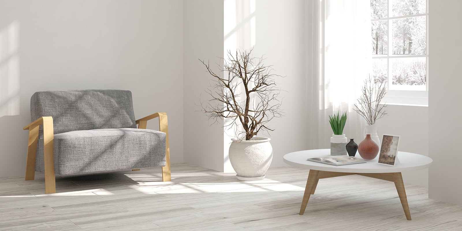 The living room with Modern Art paintings