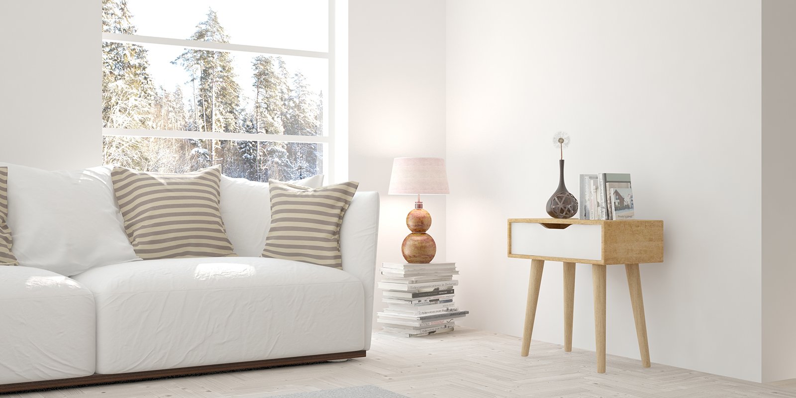 Minima TV unit in a classic Mahogany finish